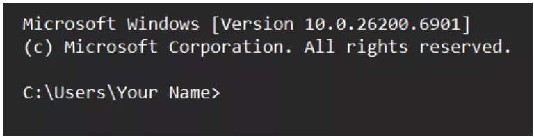 基本的 CMD 命令：主屏幕