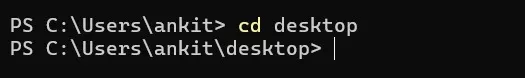 基本的 CMD 命令：cd