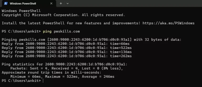 基本的 CMD 命令：ping